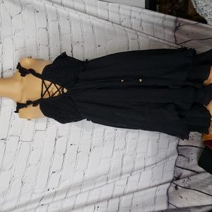 Free People Black Mini Dress size Large